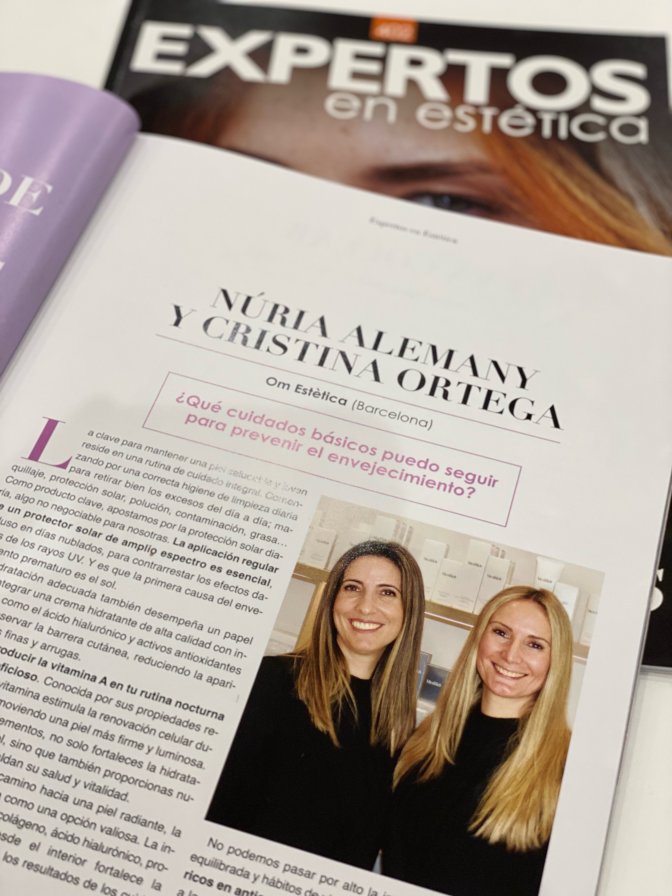Núria y Cristina estrenan una sección de consultorio en la reconocida Revista Expertos en Estética